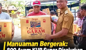 Perkuat Ekonomi Warga, Kelurahan Manuaman Bagikan 800 Ayam KUB Super ke Kelompok Ternak