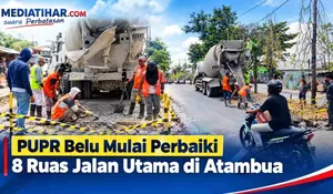 Wajah Kota Atambua Makin Rapi, Dinas PUPR Belu Percepat Perbaikan Jalan Rusak