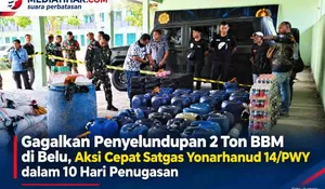 10 Hari Bertugas di Belu, Satgas Pamtas Yonarhanud 14/PWY Gagalkan Penyelundupan 2 Ton BBM