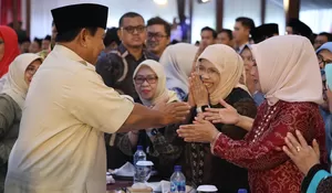 Gelar Silaturahmi Kebangsaan Bareng Ribuan Muslimat NU, Prabowo Subianto Ucapkan Terima Kasih