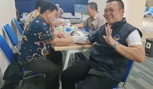 HUT ke 14 Partai NasDem di Purwakarta, Kader dan Masyarakat Antusias Ikut Donor Darah
