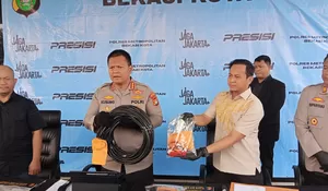 Bobol Tower BTS Tengah Malam, Pria di Bekasi Gasak Kabel Sepanjang 405 Meter, Dijual Rp90 Ribu per Kg