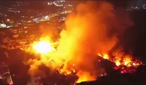 Beredar Video Kebakaran di Stasiun Pengisian Gas Elpiji Cimuning Bekasi, Warga: Ledakannya seperti Bom
