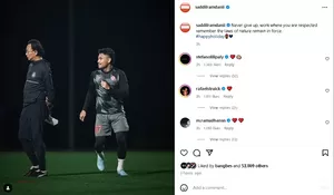 Dicoret dari Skuad Timnas Indonesia Piala Asia 2023, Saddil Ramdani Curhat di Instagram