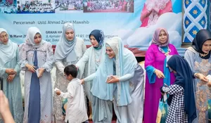 Tebar Kebaikan, Peace & Love Bekasi Undang 100 Anak Yatim Bukber dan Kasih Santunan
