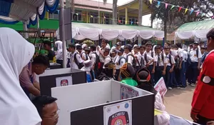 Lebih Canggih dari Pemilu 2024, Pemilihan Presiden Osis SMP Negeri 2 Rumpin Bogor Gunakan e-Voting