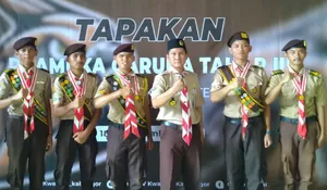 Santri Pesantren Islam Al Ghiffari Leuwiliang Ikuti Tapakan Pramuka Garuda tahap III Kwarcab Bogor