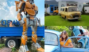 Waw, Amazing! HTM Rp15 Ribu Bisa Foto Sepuasnya dengan Bumblebee Transformes, Junkyard Autopark Rekreasi Hits Konsep Otomotif Klasik Gaya Eropa
