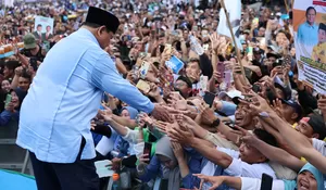 Mau Joget Gemoy di Panggung Sidoarjo, Prabowo Izin ke Kiai