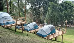 Yuk Camping Tanpa Peru Ribet Bawa Tenda di Kaki Gunung Gede Pangrango, Harga Sewa Mulai dari Rp 500 Ribuan Bisa Buat Rame-rame dan Dapat Sarapan