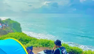 Update Hidden Gem Garut, Bayar 5 Ribu Tawarkan Adventure Sambil Healing plus Spot Camping  di Surga Pantai dan Pegunungan yang Fantastis! 