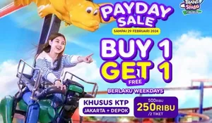 Pakai KTP Jakarta dan Depok, HTM Trans Studio Cibubur Promo Jadi Rp 250 Ribu Dapat 2 Tiket, Besok Terakhir!