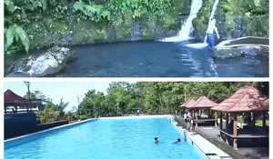 HTM Rp10 Ribu, Wisata Murah Favorit Warga Lombok Timur, Udah Bisa Healing ke Air Terjun Mini, Mandi dan Berenang di Kolam Mata Air yang Berkhasiat