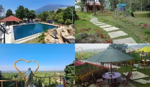 Bayar 10 Ribu Udah All In One! Hidden Gem dan Glamping di Asyik di Lereng Gunung Ciremai Kuningan,  View Estetik dengan Kolam Renang, Yuk Kepoin