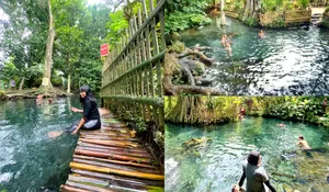 Murah Banget! Bayar Rp2 Ribu Bisa Renang Sepuasnya di Kolam Alami yang Ada di Malang, Airnya Jernih dan Bening Sebening Kristal Loh