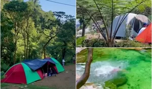 Camping Ground Lembah Tepus Bogor HTM Rp30 Ribu, Serunya Kemah Sambil Wisata di Air Terjun   