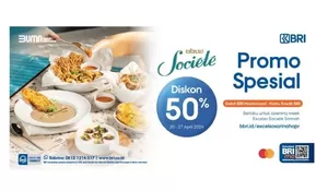 Promo BRI Diskon 50 Persen hingga Rp250 Ribu di Excelso Societe, Pilih Menu Sesuka Hati Cek Info Lengkapnya di Sini