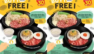Penyuka Gratisan Sini Merapat! Yuk Serbu Promo BUY 1 GET 1 FREE dari PEPPER LUNCH, Dapatkan 1 Porsi Gratis dengan Syarat Berikut Ini