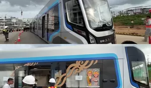 Kereta Otonom Tanpa Rel atau ART di IKN Sudah Mulai Diuji Coba, Inilah Rute dan Biaya Tarif Perjalanannya