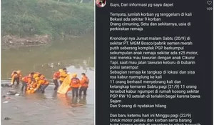 Teka-teki Penemuan Mayat Mengambang di Kali Bekasi Terungkap, Diduga Kelompok Kriminal Begal