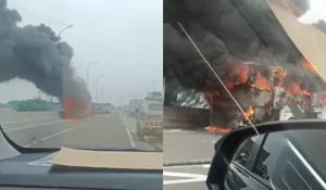 Pulang Manasik Haji, Bus Pariwisata yang Angkut 58 Anak TK Hangus Terbakar di Jakarta Timur Begini Pengakuan Sopir
