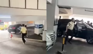 Akhir Zaman, Sepasang Remaja Hendak Kabur Gegara Terciduk Lakukan Aksi Tak Senonoh Dalam Mobil di Area Parkir Mall Bandung 