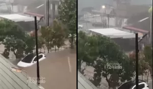 Ngeri Banjir Bandang Akibat Hujan Deras Guyur Sukabumi Hanyutkan Kendaraan hingga Rusak Rumah Warga