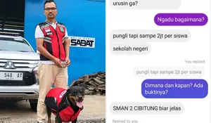 Heboh! Nomor WA Lapor Mas Wapres Tak Aktif, Siswa SMAN 2 Cibitung  Justru Curhat Kasus Pungli Sekolah Lewat Medsos
