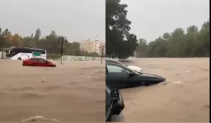 Arab Saudi Mekkah Dilanda Banjir Besar Usai Diguyur Hujan, Kendaraan Hanyut Terbawa Arus