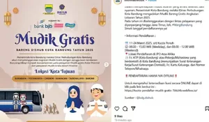 Dishub Kota Bandung Buka 5 Rute Mudik Gratis 2025, Simak Rute dan Cara Daftarnya!