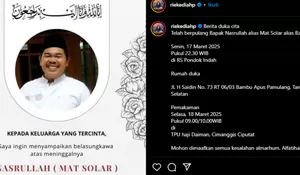 Rieke Diah Pitaloka Minta Maaf ke Mat Solar, Sengketa Tanah Rp3,3 Miliar Belum Selesai Hingga Bang Juri Meninggal