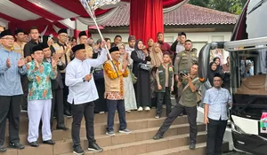 Rudy Susmanto Bawa Kiswah dari Mekkah, Siap Pajang di Masjid Raya Kabupaten Bogor