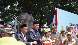 Kenang Semangat Pahlawan, Rudy Susmanto Resmikan Monumen Perjuangan Jonggol di Momen Hari Veteran Nasional