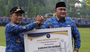 Dibawah Kepemimpinan Rudy Susmanto, Pemkab Bogor Raih Penghargaan Nasional dari BKN RI
