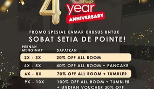 De Pointe Resort dan Resto Rayakan Ulang Tahun ke-4, Ada Promo Spesial Sepanjang Oktober 2025