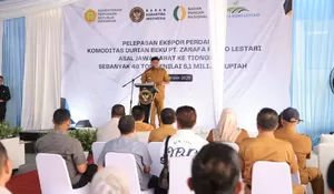 Dari Bogor ke Tiongkok, Rudy Susmanto Lepas Ekspor Perdana 48 Ton Durian Beku ke Pasar Global