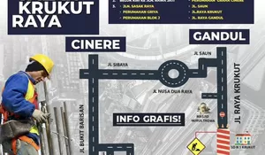 Dua Bulan Jalan Krukut Raya Depok Dialihkan, Ini Rutenya!