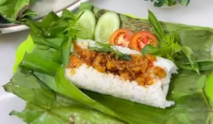 Resep Nasi Bakar Teri dan Tempe, Enak Banget Nih Buat Sarapan!