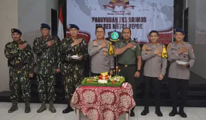 Tasyakuran HUT Brimob di Polres Metro Depok : Jaga Marwah Bangsa