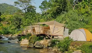 Rekomendasi Glamping Tepi Sungai yang Hits di Sentul Bogor, Suasananya Adem dan Bikin Betah Cocok Buat Tahun Baruan