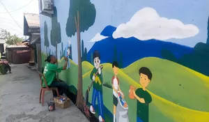 Mural Percantik  Lingkungan Kelurahan Baktijaya