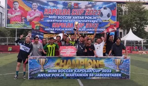 Kapolda Metro Jaya Cup 2023 Berakhir, Wartawan Depok Juara Harapan 1