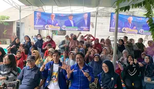 Budi Purnomo Kembali Gelar Bazar Pangan, 150 Paket Ludes di Pondok Petir Depok