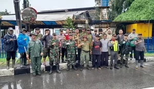 Respon Keluhan Warga Soal Banjir, Koramil Cimanggis Depok Bersama Stakeholder Bersihkan Kali Wadas
