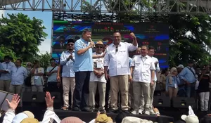 30 Ribu Massa Padati Kampanye Partai Gerindra di Depok, Pradi Supriatna : Prabowo Subianto Hadirkan Program Relevan untuk Masyarakat