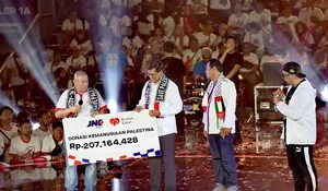 JNE dapat Penghargaan Tokoh Pemberdayaan dan Kolaborasi Palestina : Ajang Public Expose Rumah Zakat 2024
