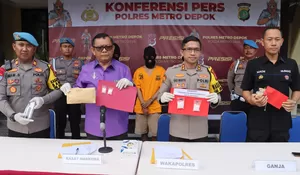 Modus Tempel Terkuak! 3 Pelaku Narkoba Diciduk Polres Metro Depok, Ini yang Dijual