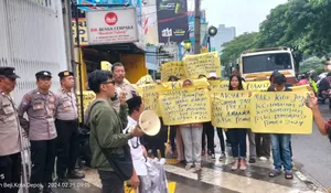 Massa Turun ke Jalan : Jangan Intervensi Kinerja KPU Depok