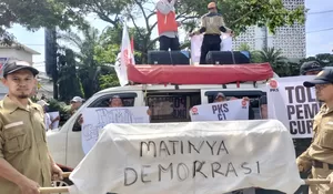 PKS Depok Desak Bongkar Dalang Penggelembungan Suara! Kantor KPU Didemo