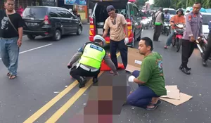 Pesepada Paruh Baya Tewas Ditabrak Truk di Cimanggis Kota Depok, Ini Kronologisnya